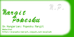 margit popesku business card